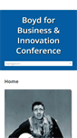 Mobile Screenshot of boydbusinessinnovationconference.com